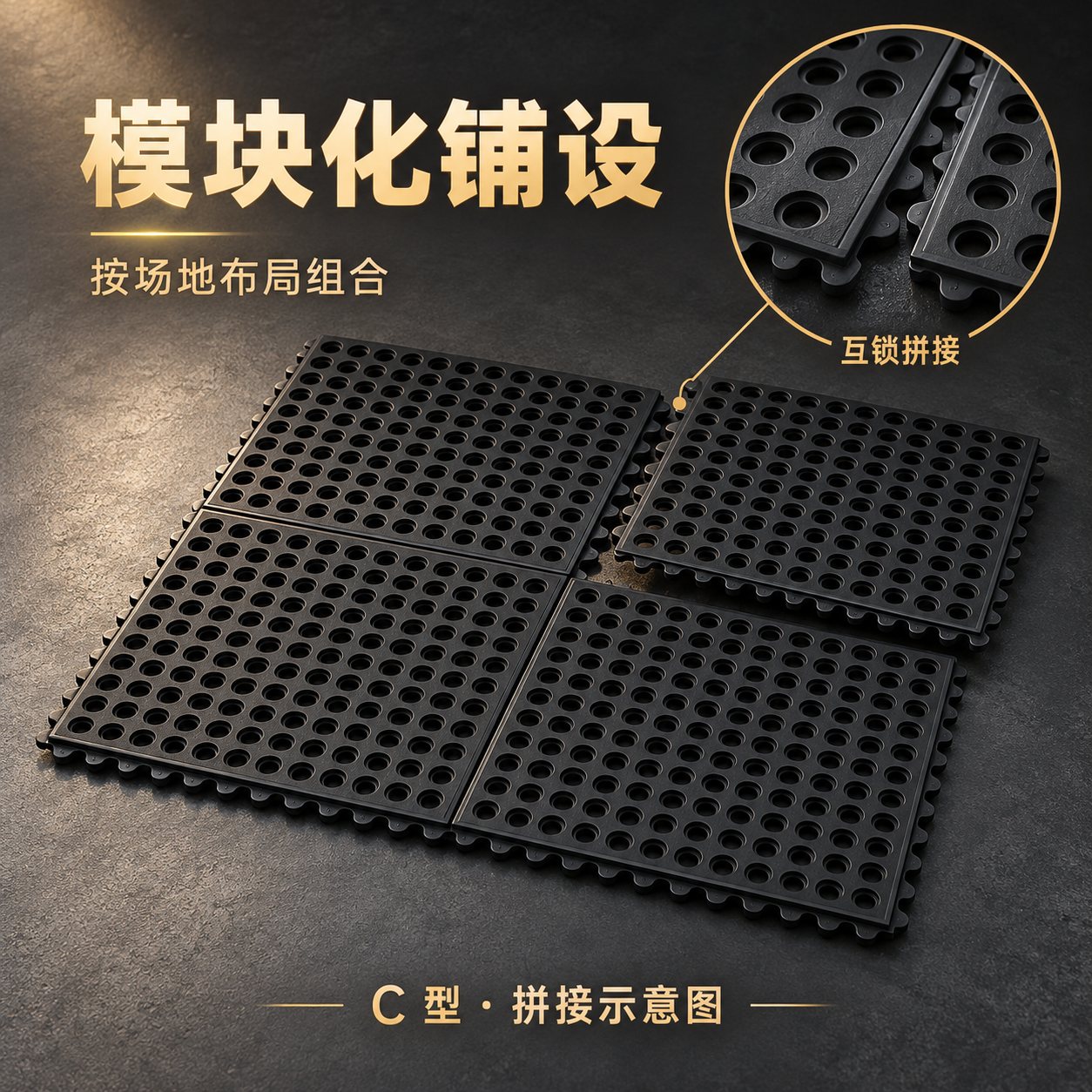 模块互锁，灵活布局