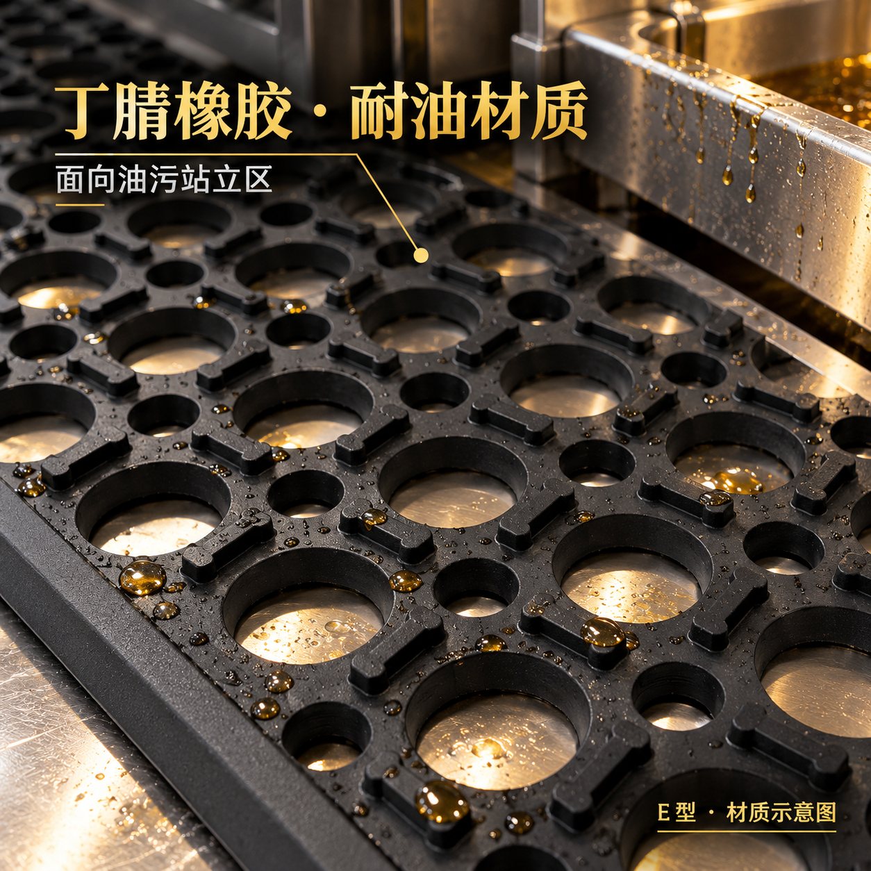 丁腈橡胶，面向油污区域
