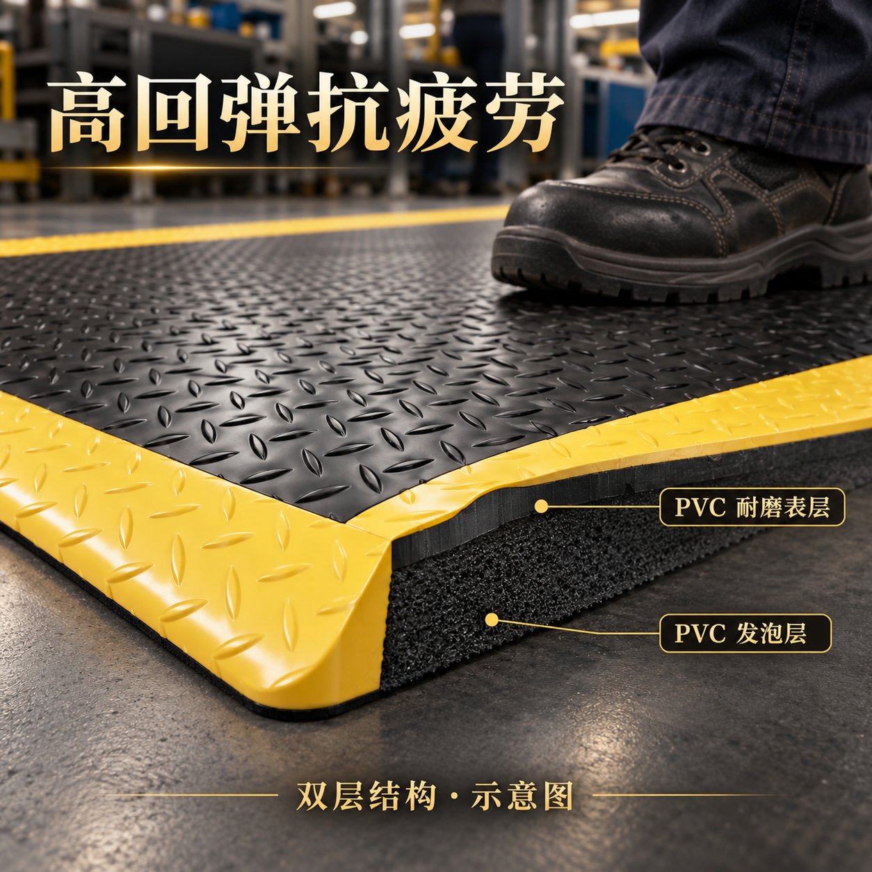 PVC 发泡支撑，缓冲站立压力