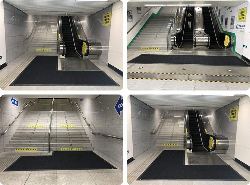 青岛地铁地垫铺设案例
